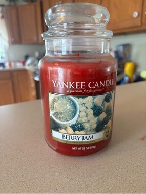 Discontinued Yankee Candle Berry Jam Jar Candle